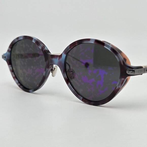 Christian Dior Umbrage Blue Tortoise Frame Purple Mirror Lens Sunglasses w/ Case main image 14